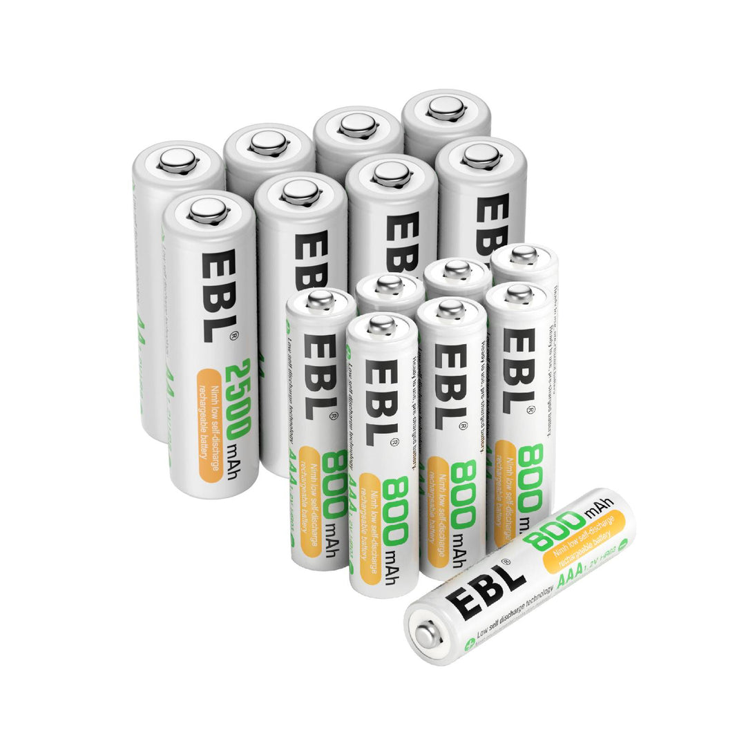 Shop EBL AA Rechargeable Batteries 2800mAh - EBLOfficial