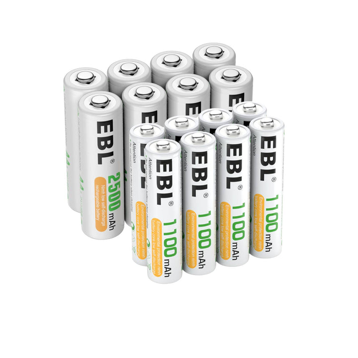 EBL AA AAA Rechargeable Batteries Combo