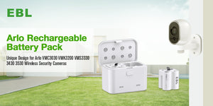 EBL CR123A Arlo Wireless Security Cameras Batteries 2 Packs and Battery Charger