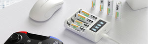 EBL Individual FY-409 4 Bay Battery Charger For AA AAA Batteries