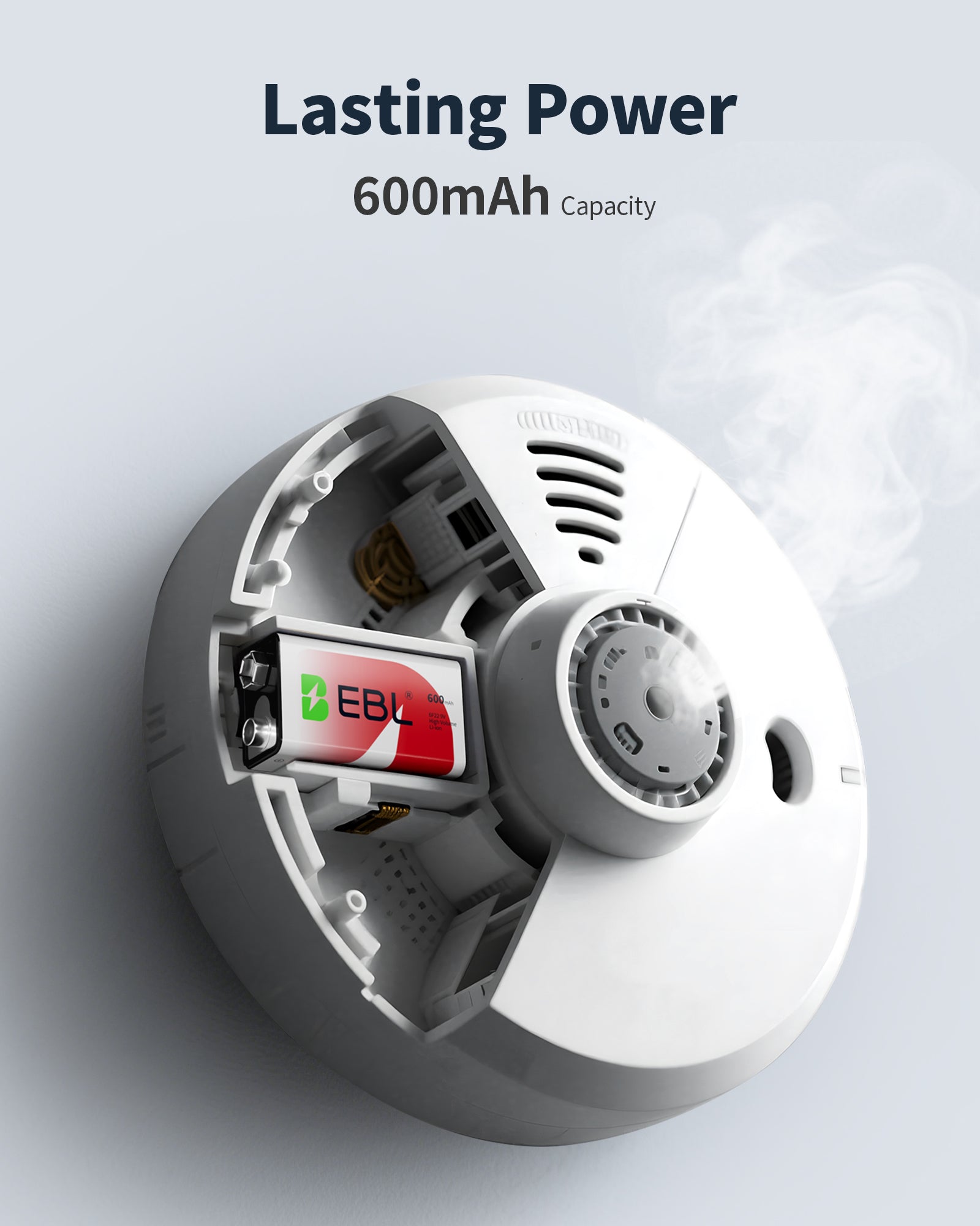 EBL 9V Li-ion Rechargeable Batteries with 6F22 9V Battery Charger