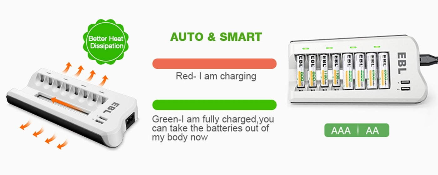 EBL 808U AA AAA Battery Charger