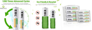 AA AAA Rechargeable Batteries Combo