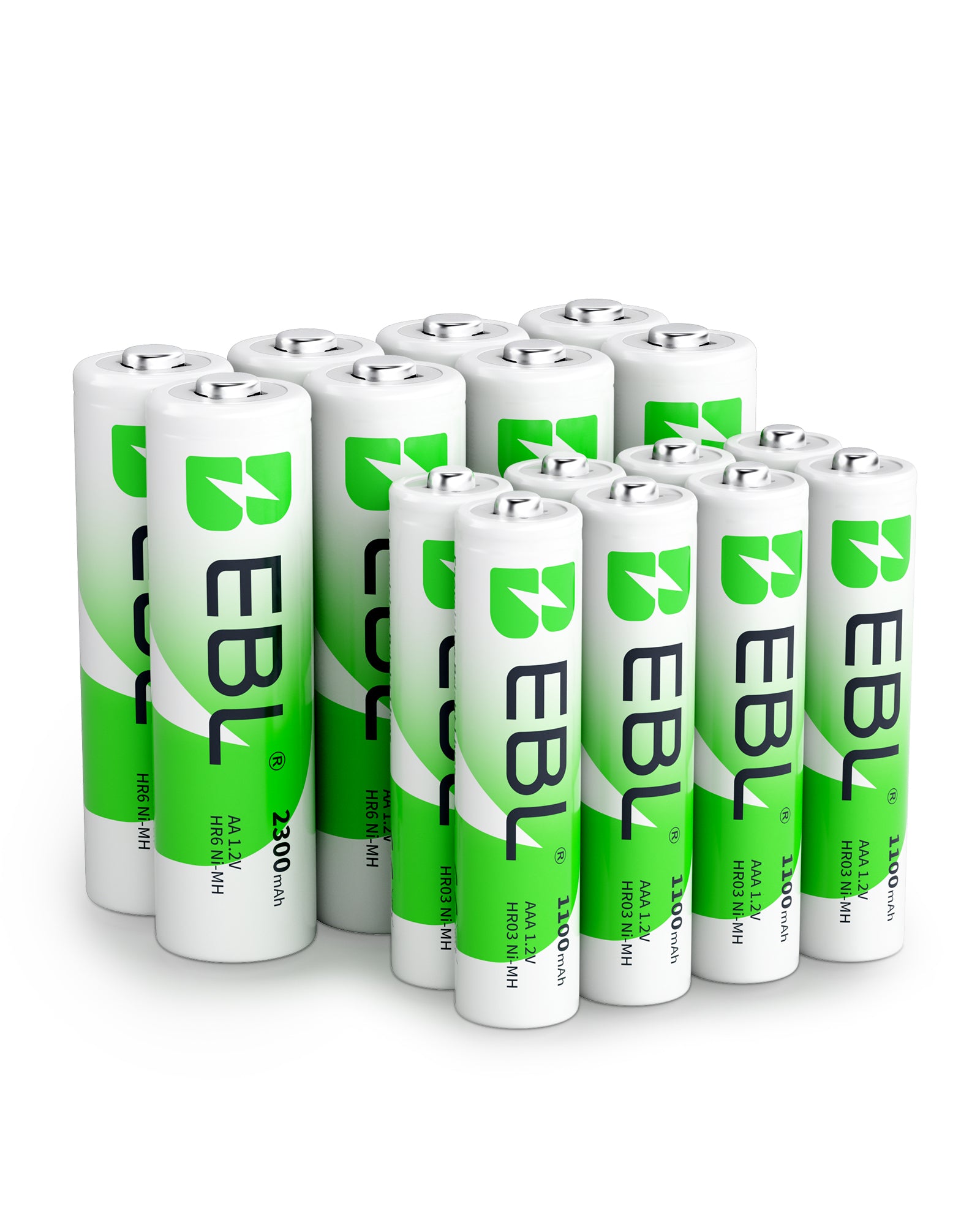 EBL AA AAA Rechargeable Batteries Combo