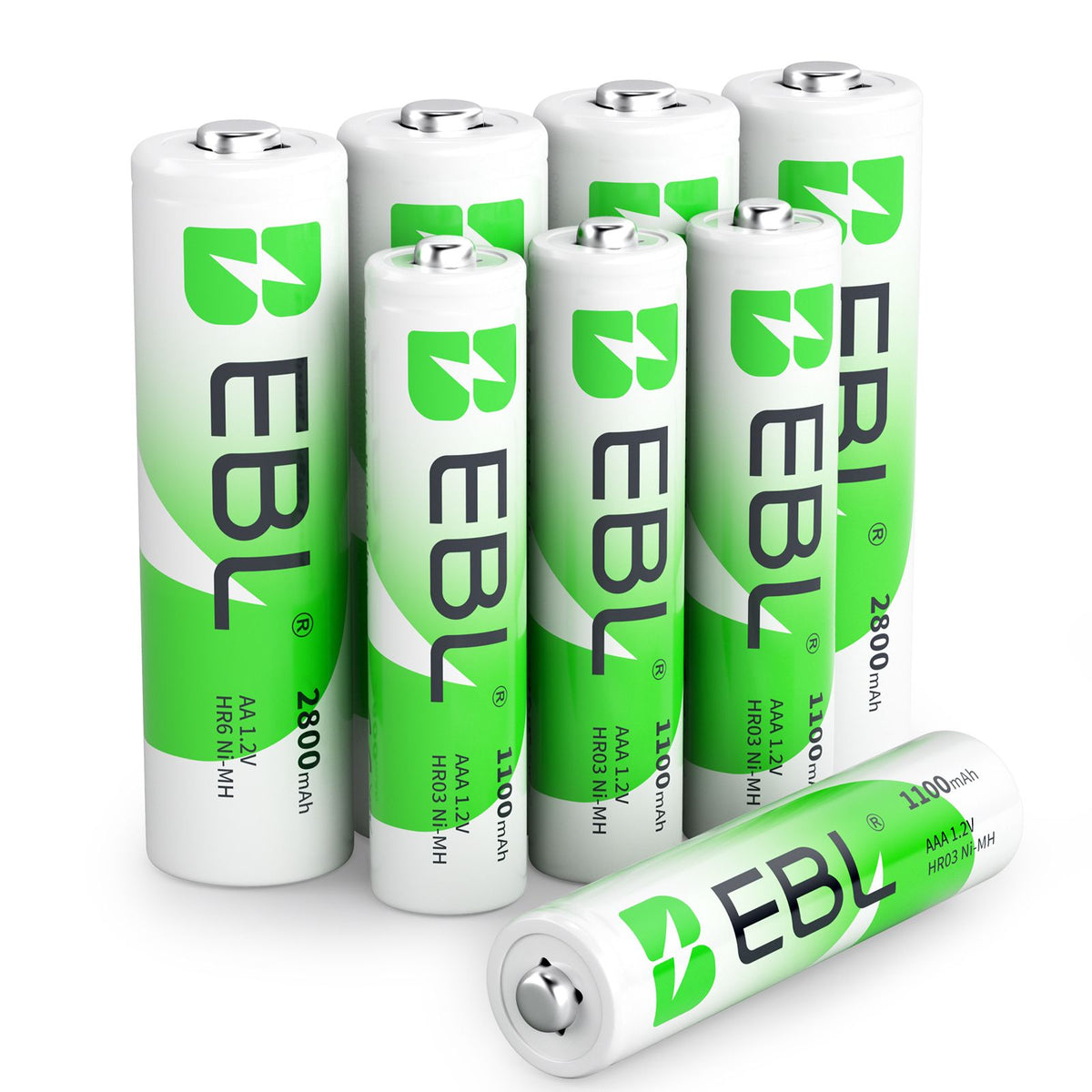 EBL AA and AAA Battery Combo