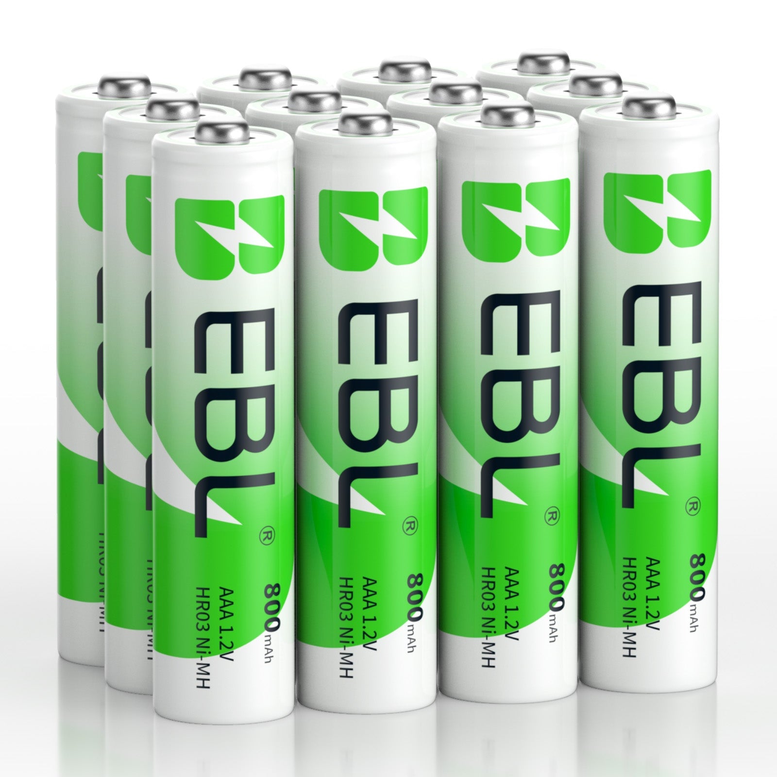 EBL AAA Ni-MH Rechargeable Batteries 1.2V 800mAh