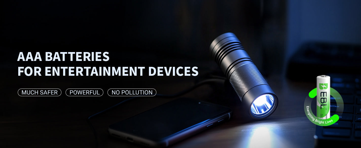 EBL AAA Ni-MH Rechargeable Batteries 1.2V 800mAh