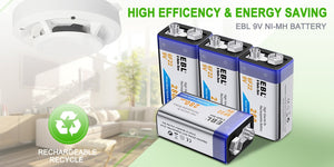 EBL 9V Rechargeable Battery