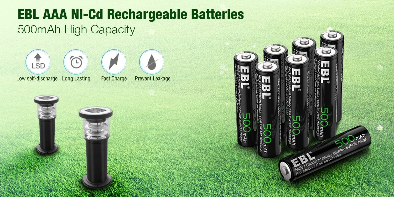 EBL AAA Ni-Cd Rechargeable Batteries