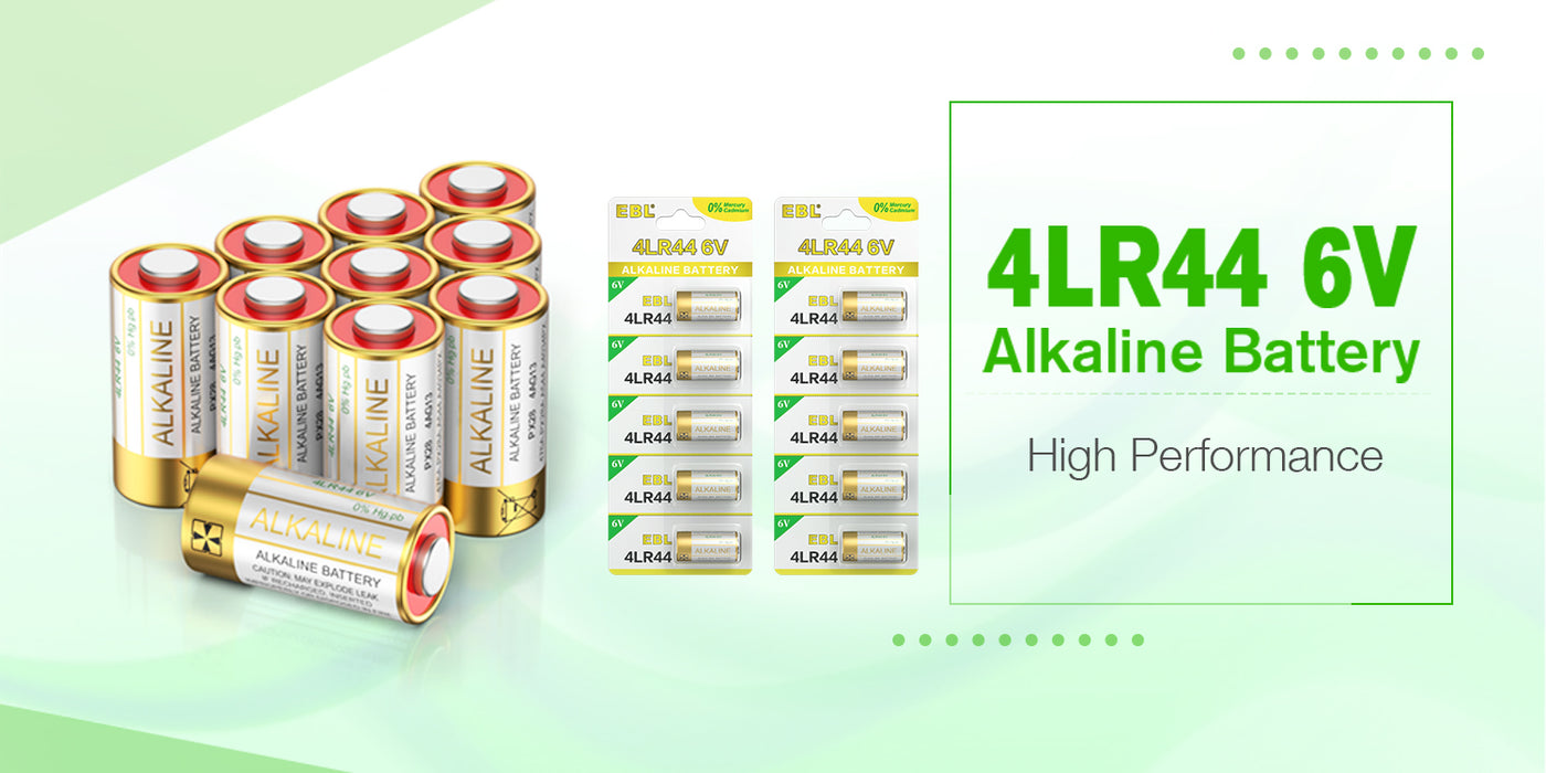 EBL 6 Volt Battery 4LR44 Dog Collar Batteries