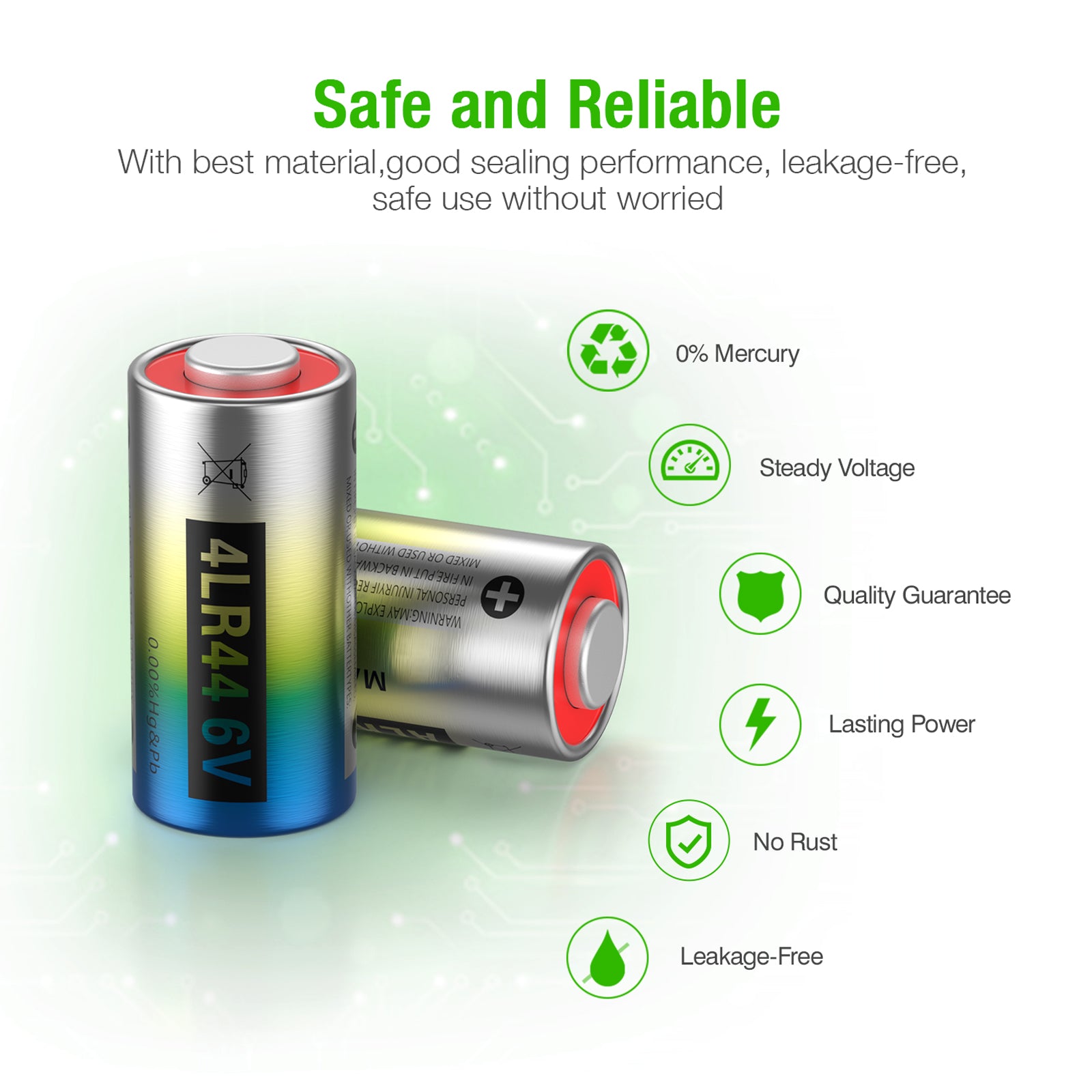 EBL 4LR44 6V Alkaline Batteries for Dog Collars