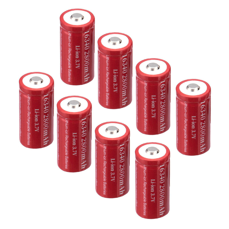 16340 RCR123A Rechargeable Li-ion Battery 3.7V
