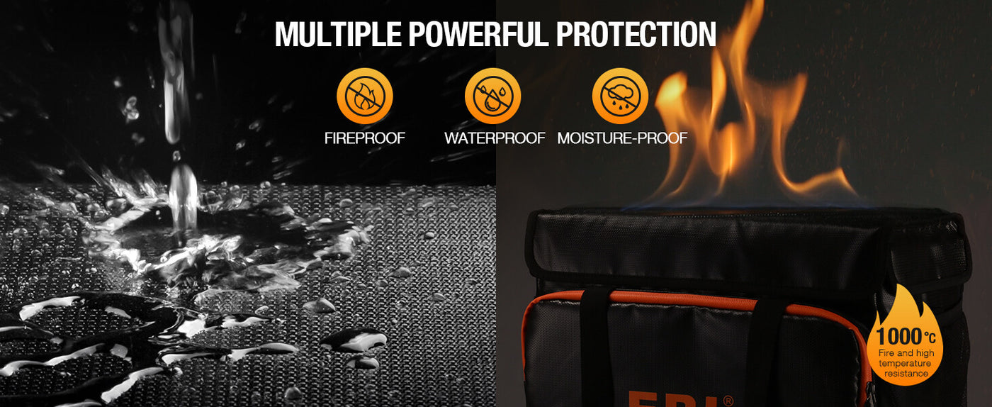 EBL Fireproof and Waterproof Power Station Bag