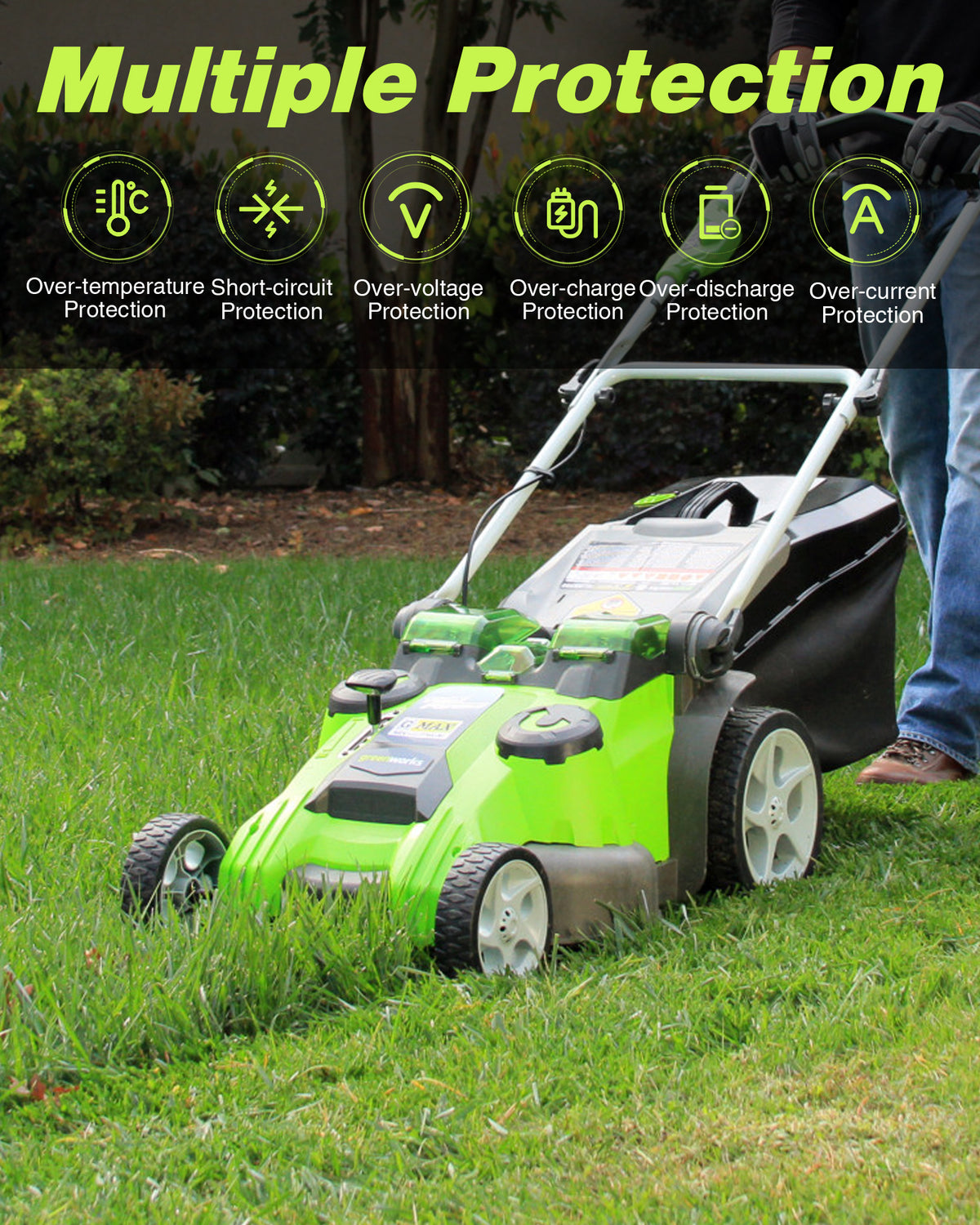 40V 6.0Ah Lithium Replacement Battery for Greenworks Cordless Lawn & Garden Tools