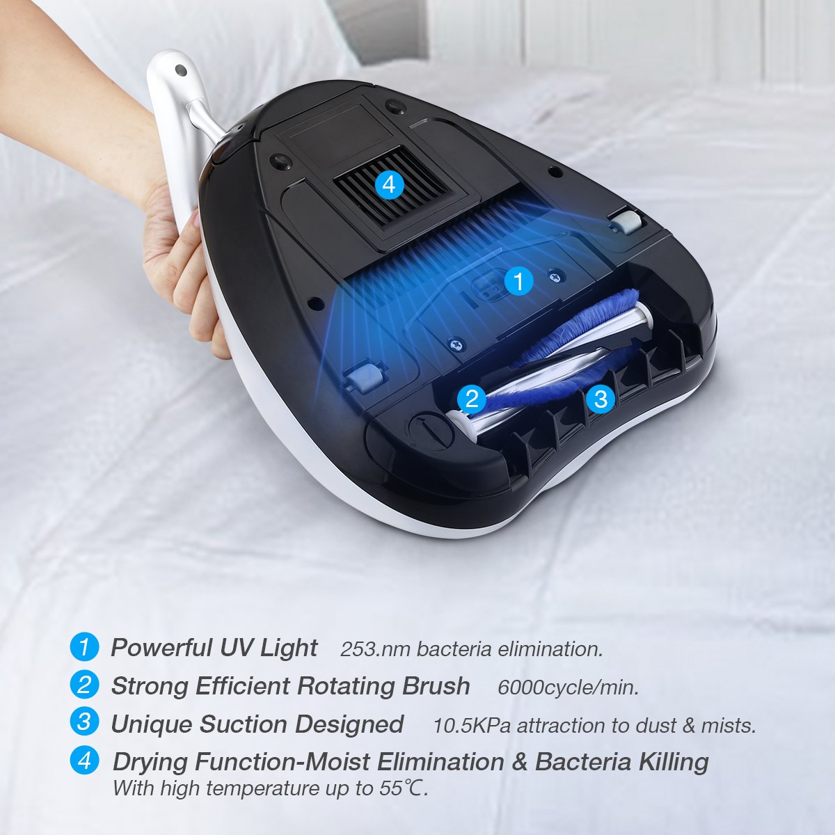💥Clearance Sale & Free Delivery!🚚 Special-Purpose Mattress Vacuum Cleaner