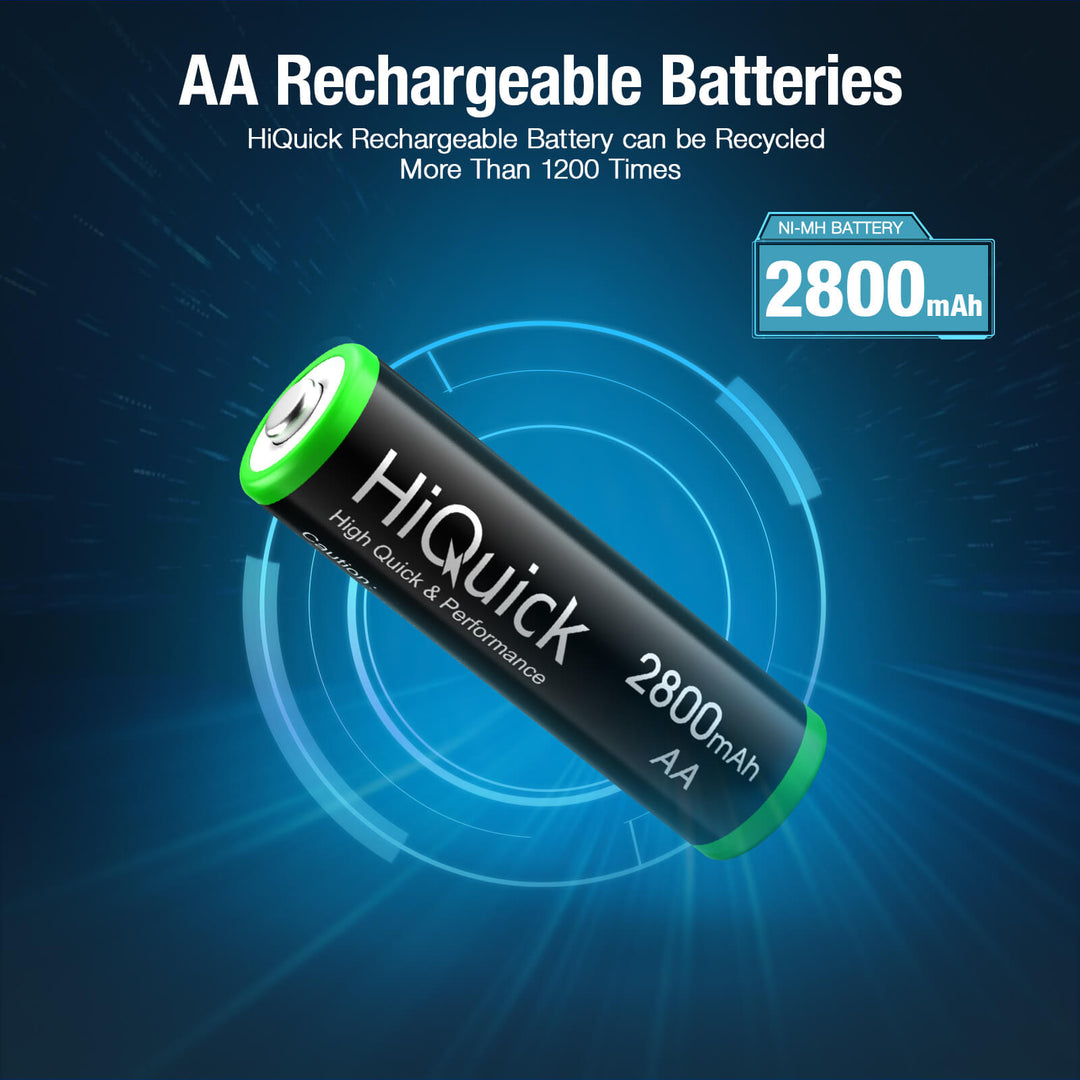  HiQuick AA Ni-MH Rechargeable batteries 2800mAh
