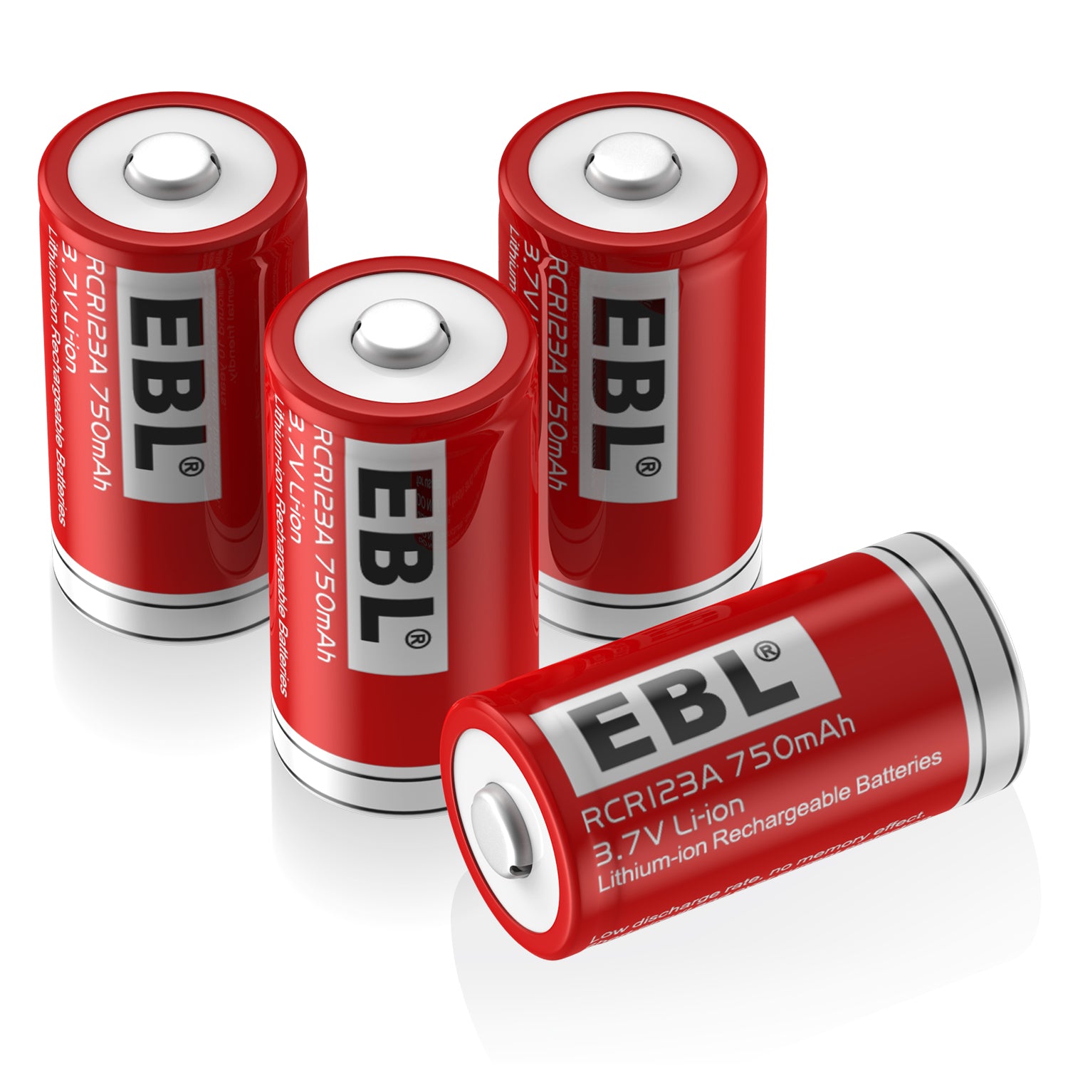 EBL 16340 RCR123A Li-ion Rechargeable Battery 750mAh