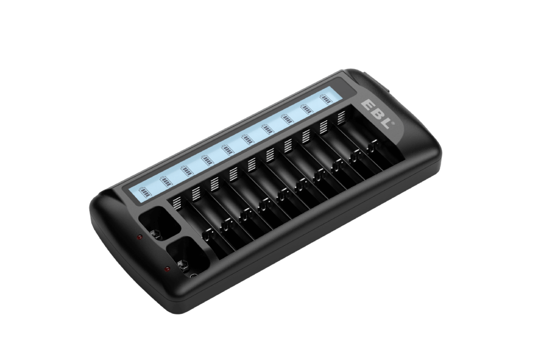 EBL 999 12-Bay LCD Battery Charger