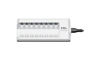 EBL Upgraded Battery Charger 8 Slots Smart Individual AA AAA Charger