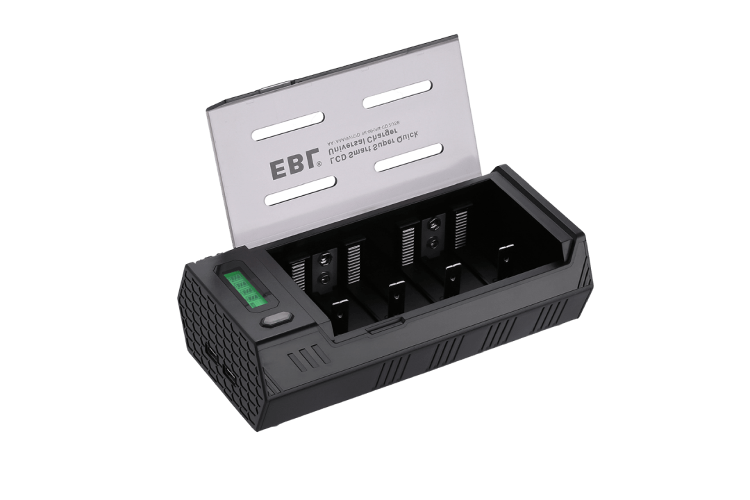 EBL 908 LCD Battery Charger  for AA AAA C D 9V NiMH Ni-CD Batteries