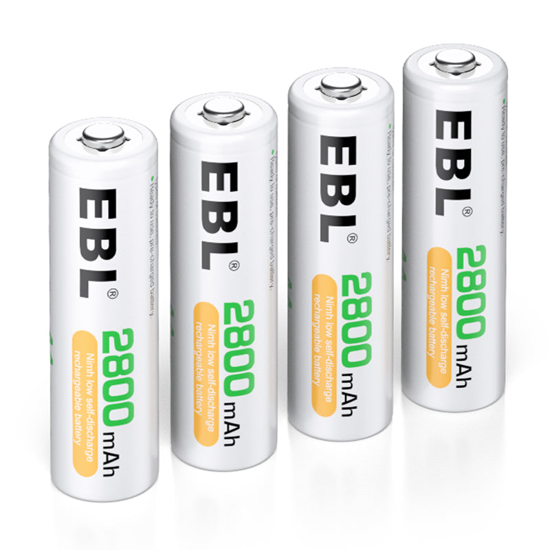 EBL AA Ni-MH Rechargeable Batteries 2800mAh