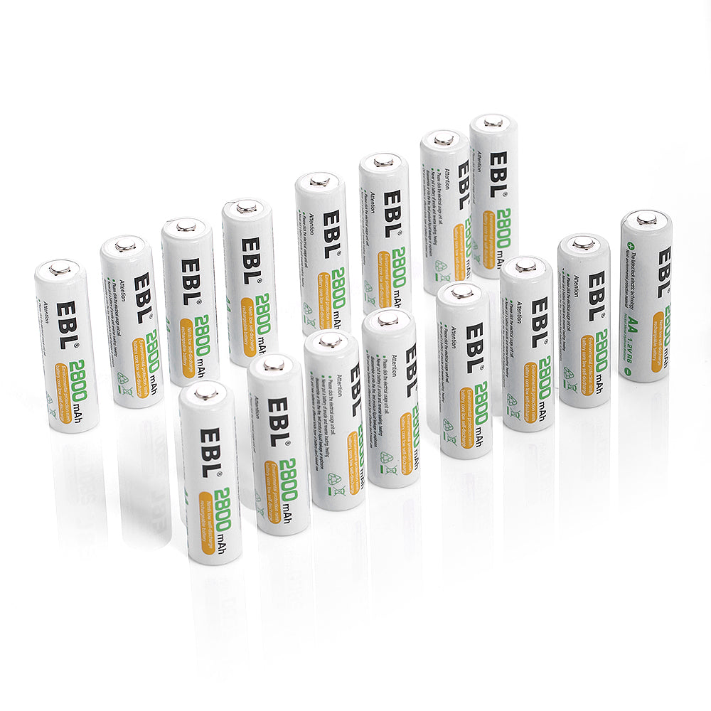 EBL AA Ni-MH Rechargeable Batteries 2800mAh