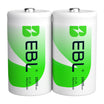 EBL D Size Rechargeable Batteries 10000mAh