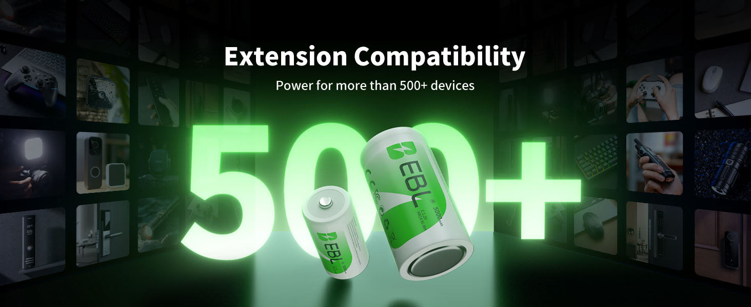 EBL Ni-MH C Rechargeable Battery 1.2V 5000mAh