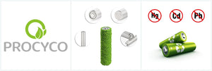 EBL 10Pcs Rainbow AAA Rechargeable Batteries