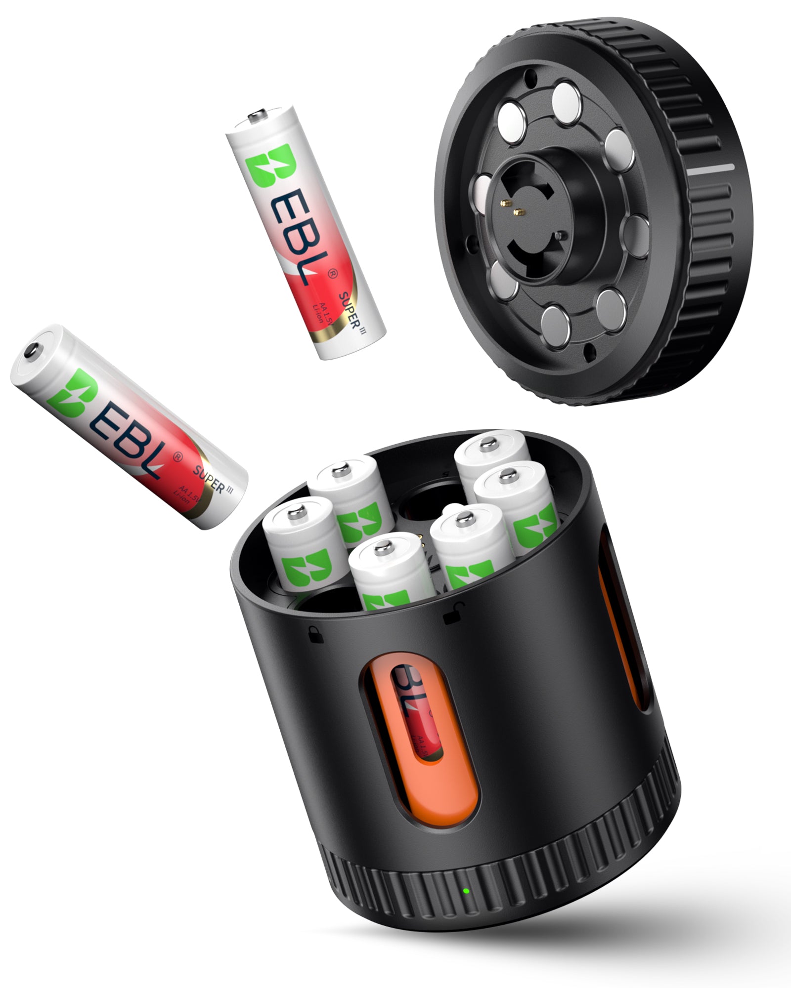 EBL Rechargeable AA Lithium Batteries Ⅲ 3600mWh with Charger