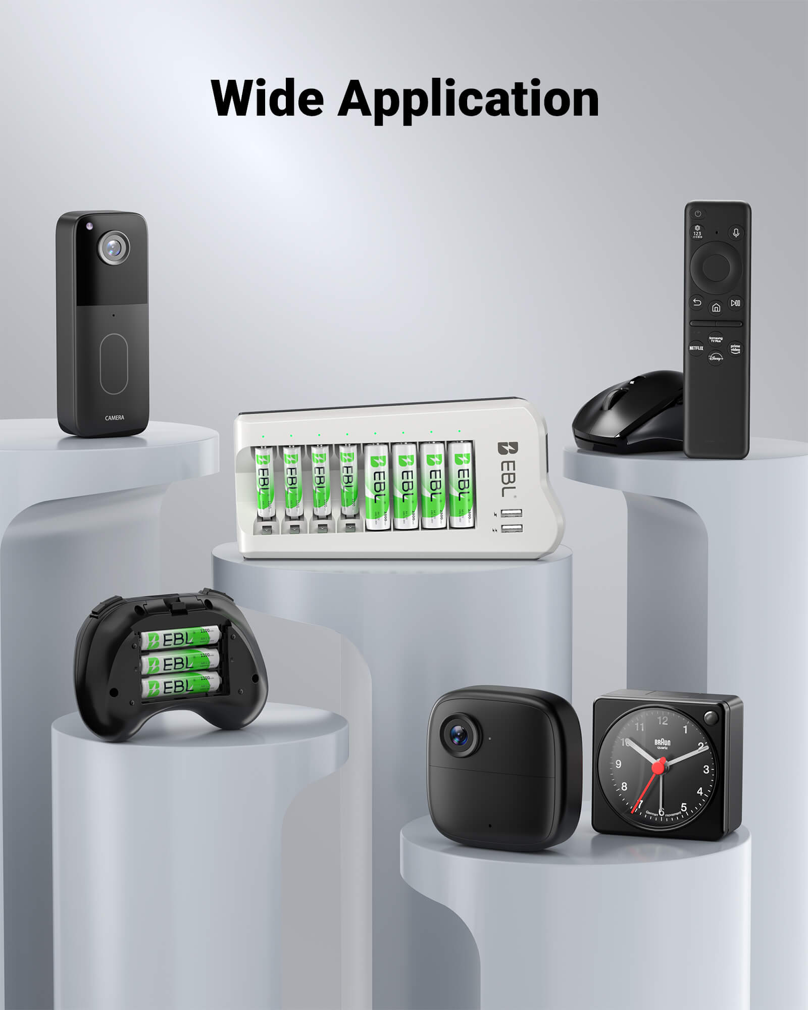 EBL Upgraded 808U Smart 8 Bay Individual Battery Charger