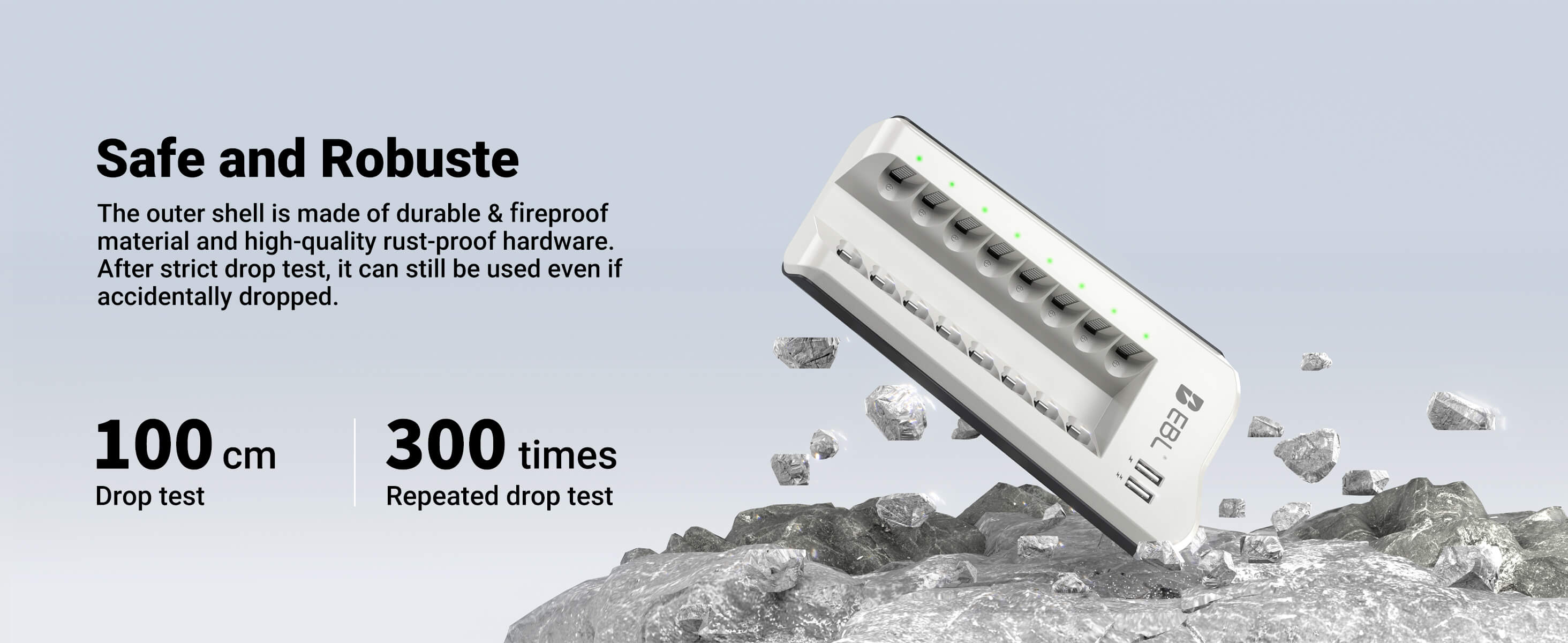 EBL Updated 808U Battery Charger with AA/AAA Ni-MH Rechargeable Batteries