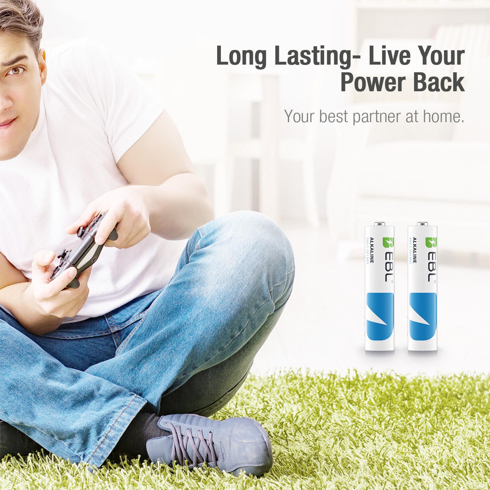 EBL AAA Batteries 8 Pack, 1.5V Alkaline Triple A Batteries