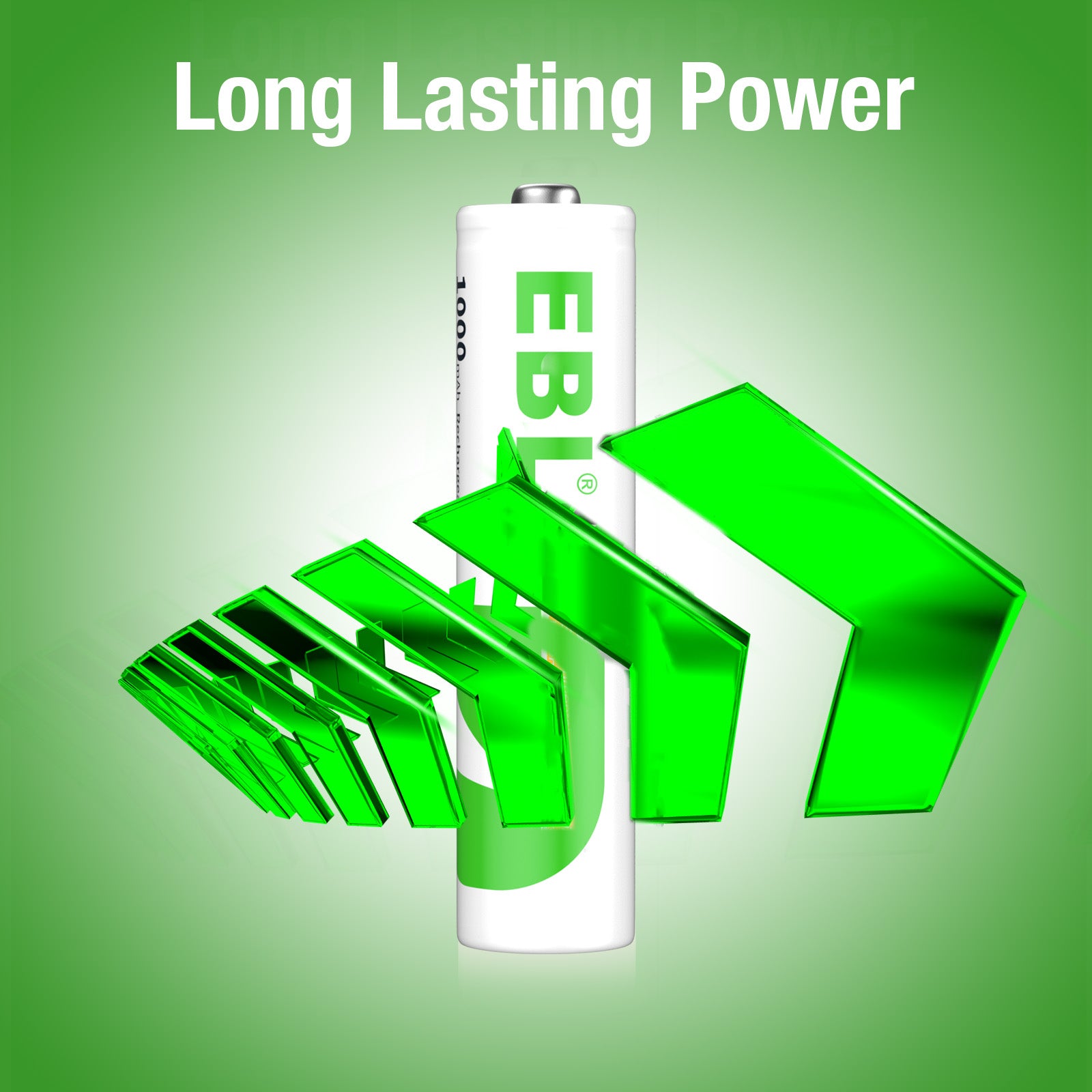 EBL AAA Rechargeable Batteries (4 Counts) 1000mAh