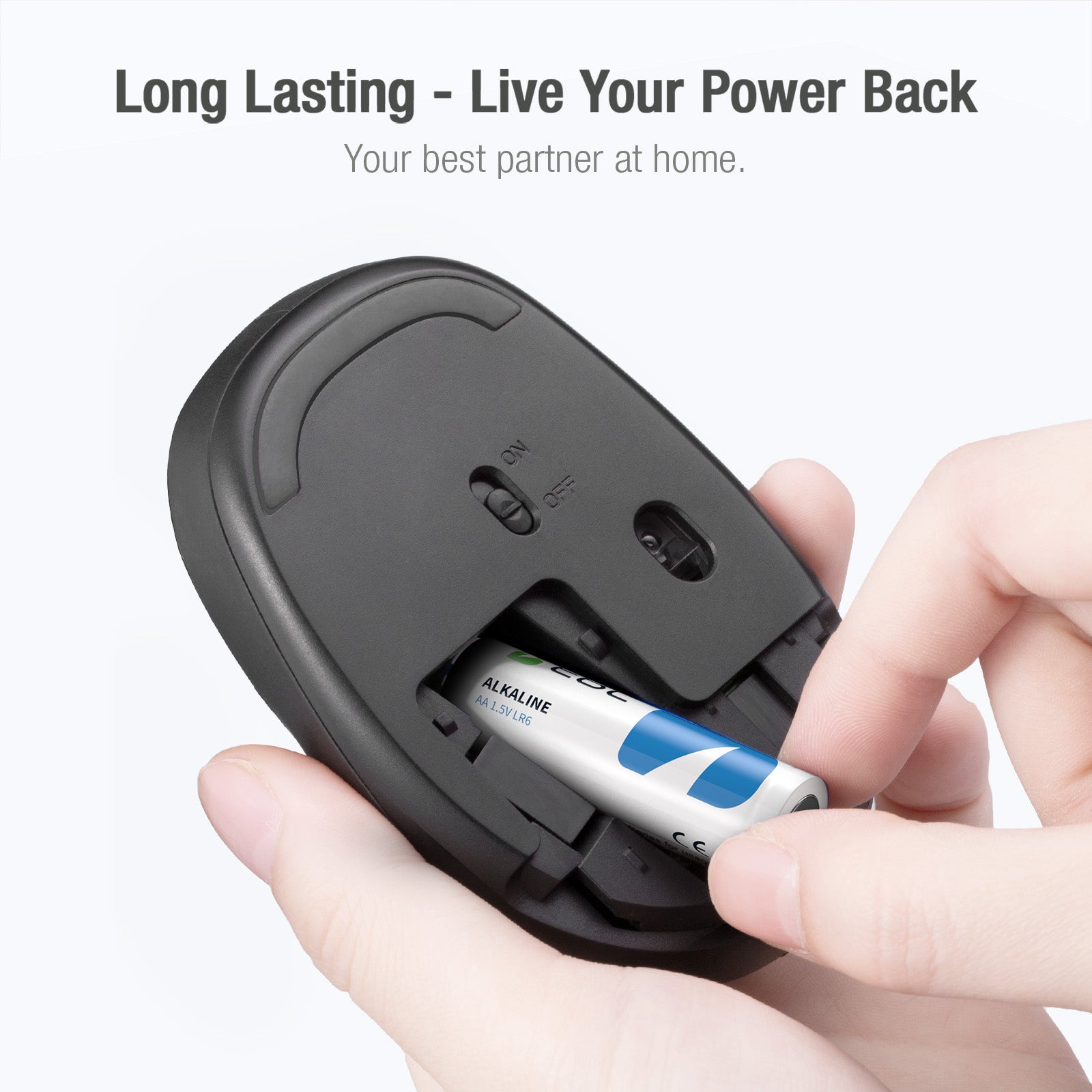 EBL AA Batteries 1.5V Alkaline Double A Batteries Non-rechargeable