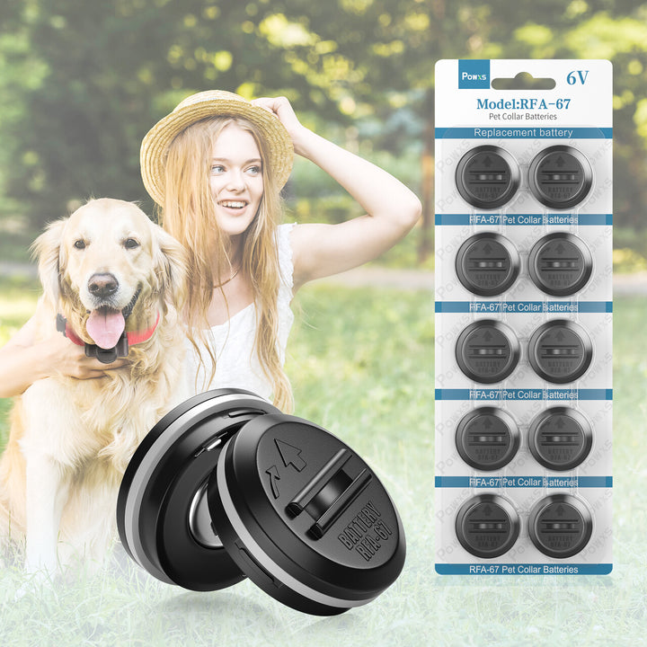 POWXS RFA-67 6 Volt Replacement Pet Dog Collar Batteries