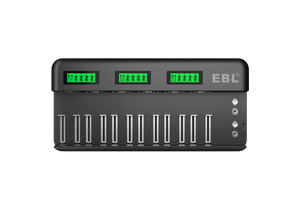 EBL 12+2 Bay Universal Battery Charger for AA AAA C D 9V Batteries