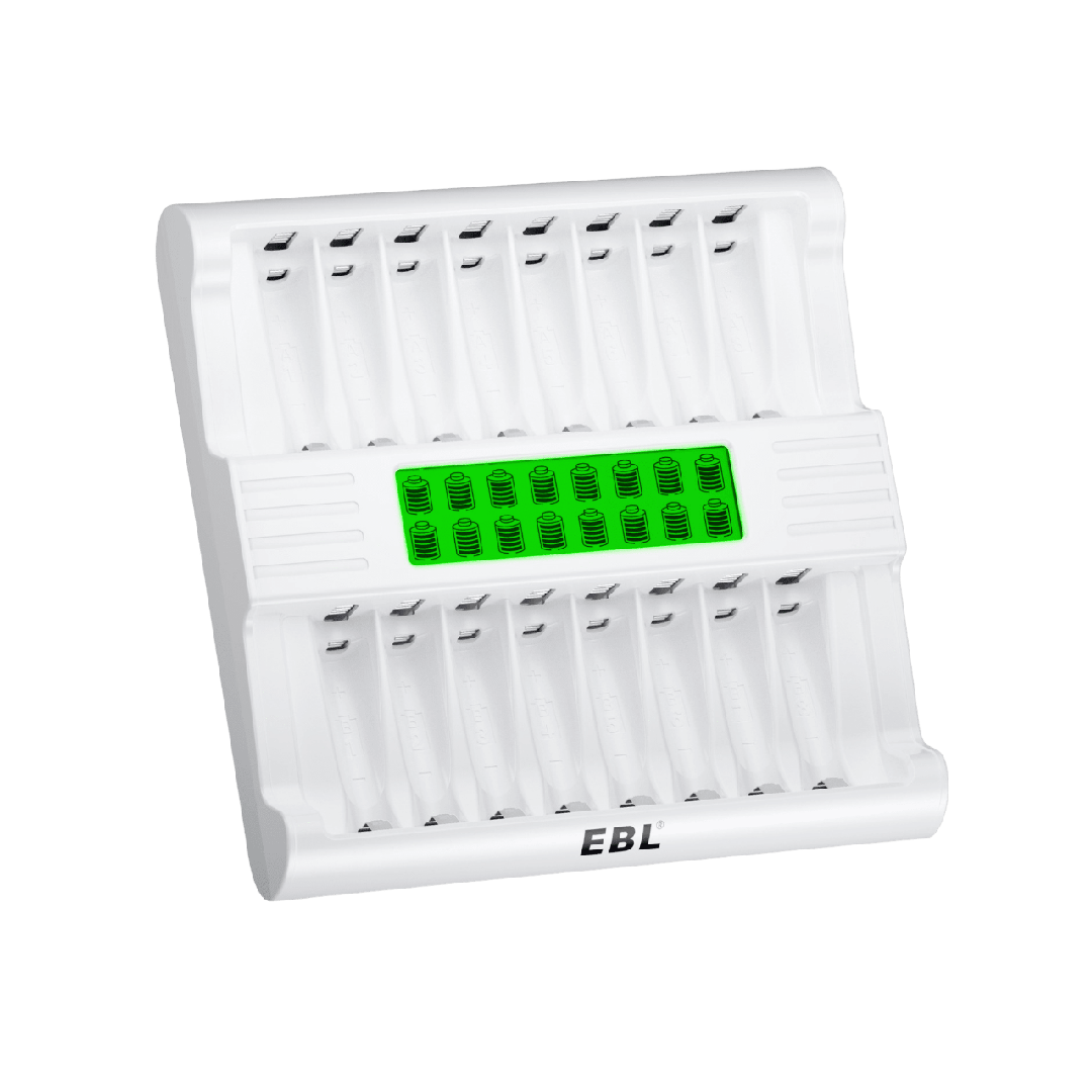 EBL RM78 16 Slots LCD AA AAA Battery Charger