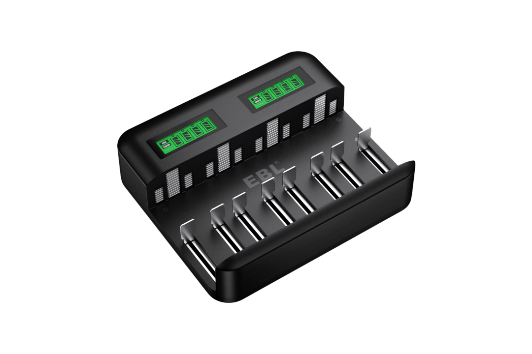 EBL C9008 8 Bay LCD Universal Battery Charger