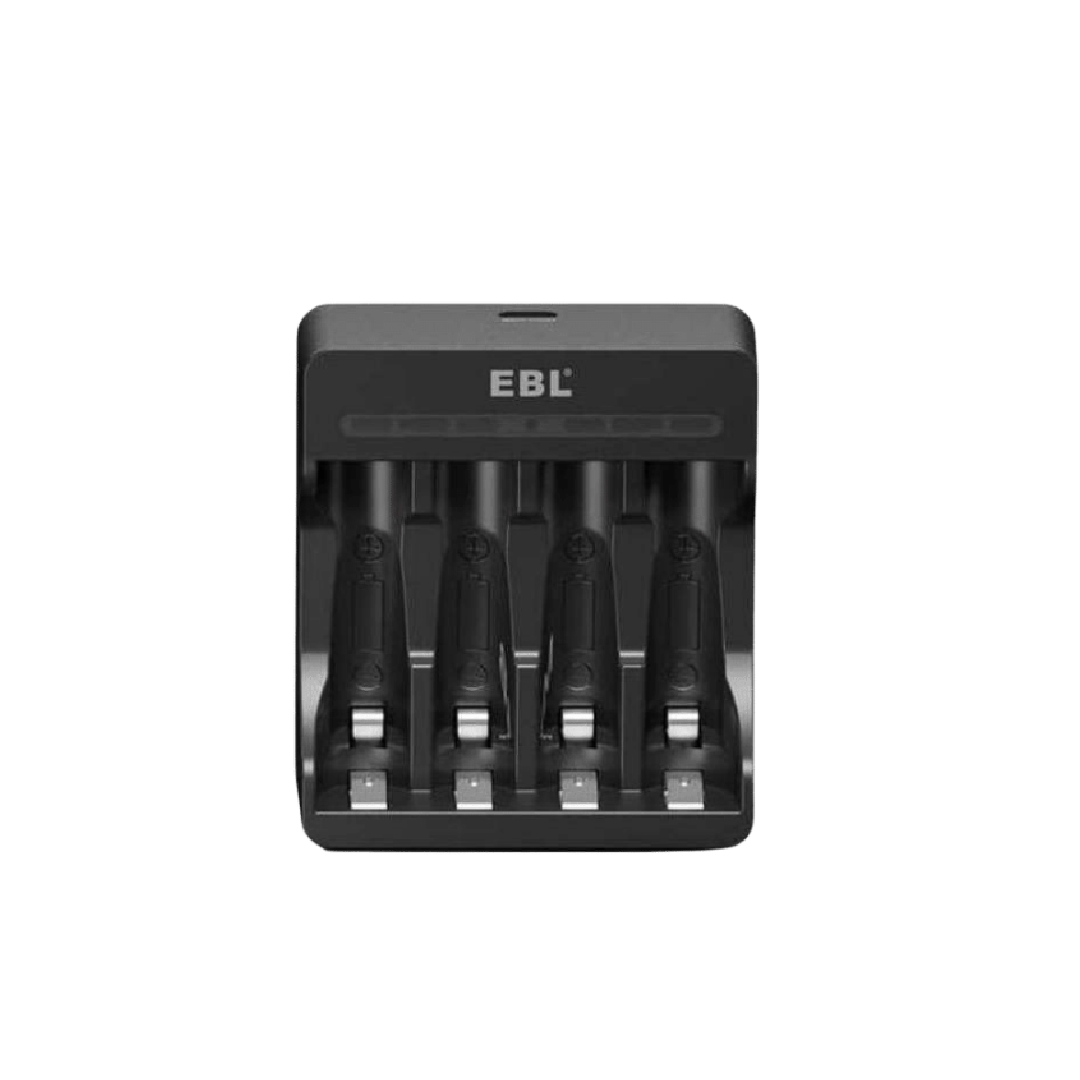 EBL 4 Slots Smart 1.5V AA AAA Lithium Battery Charger