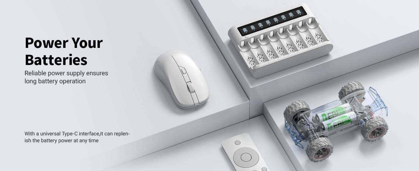EBL FY-809 LCD Battery Charger for AA AAA Ni-MH Ni-CD Rechargeable Batteries