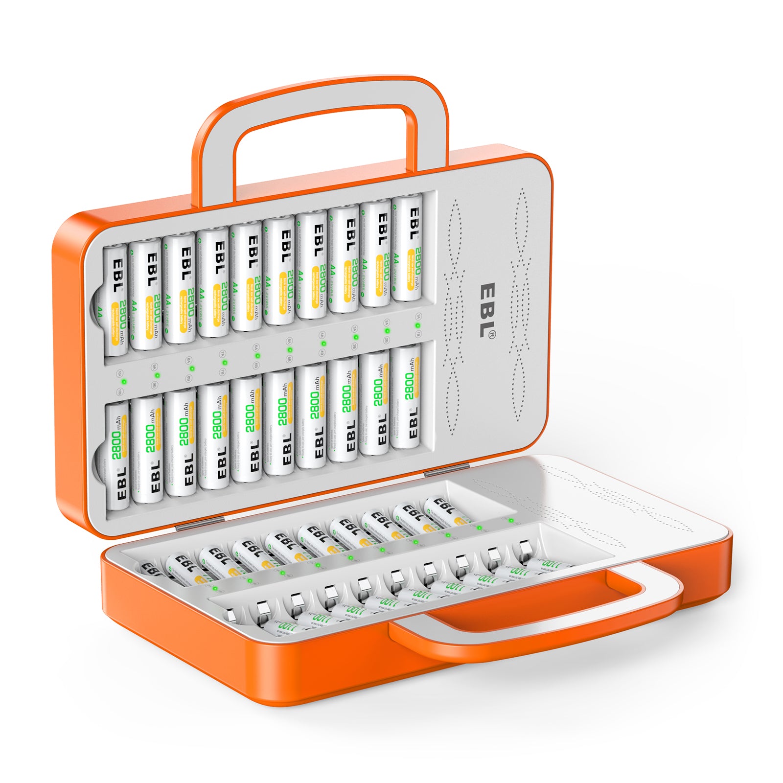 EBL 40-Slot AA AAA Battery Charger for NiMH NiCd Rechargeable Batteries