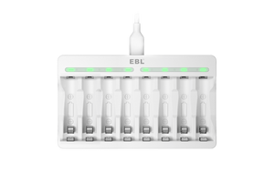 EBL C9010N 8 Bay AA AAA Ni-MH Smart Battery Charger