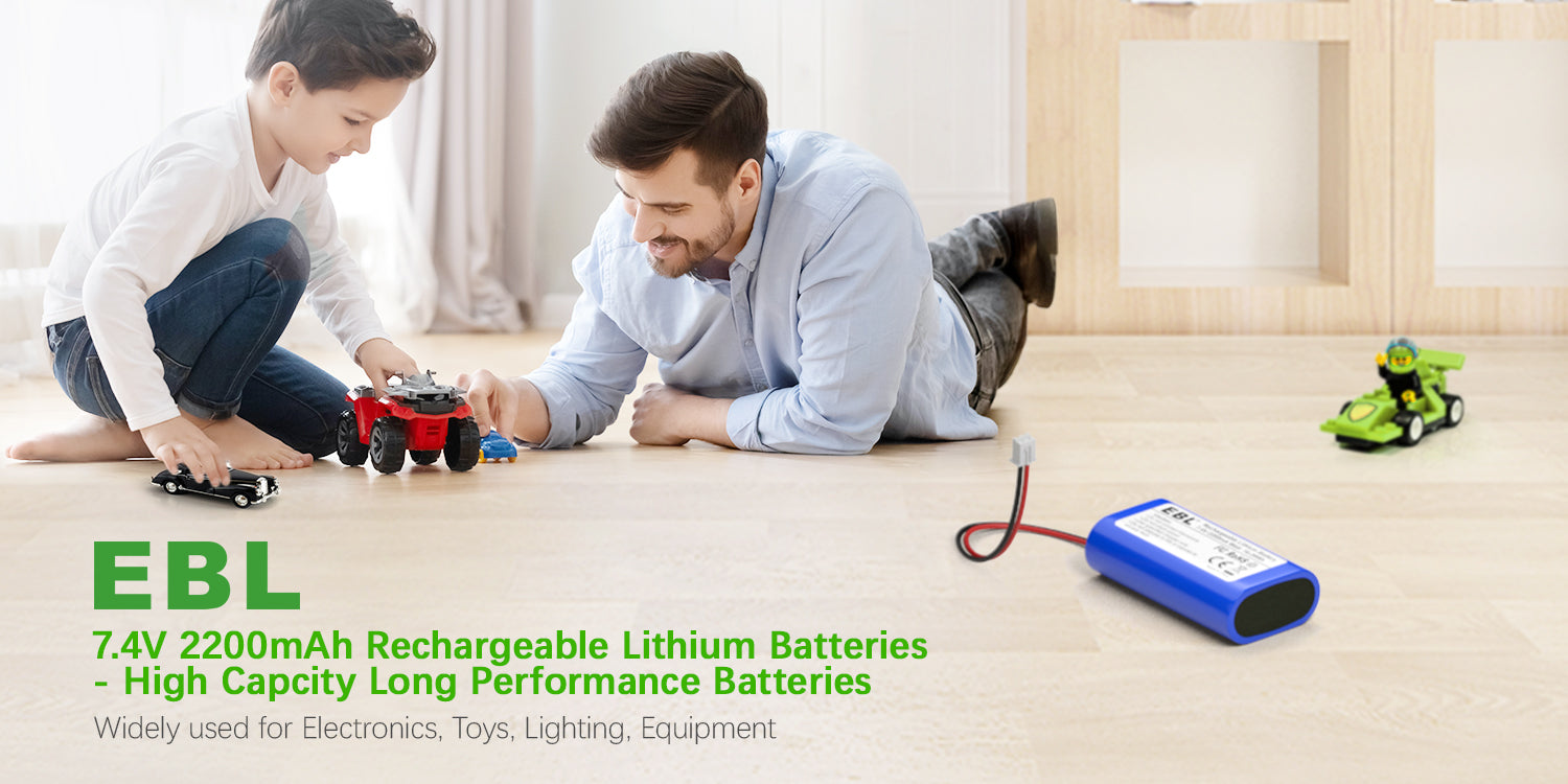 EBL 7.4V 2200mAh Lithium Rechargeable Batteries