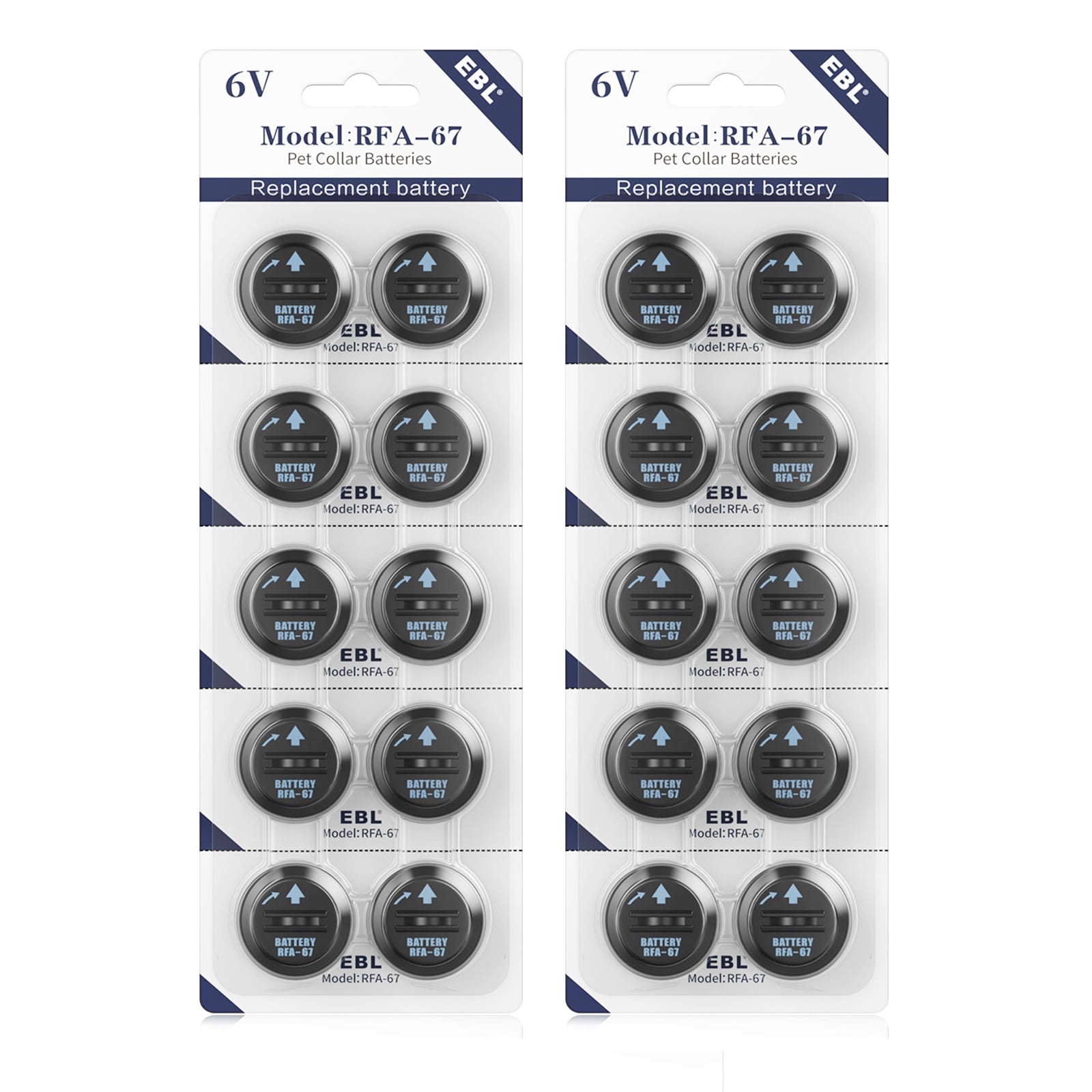 EBL 6V Batteries For PetSafe RFA-67 6Volt Pet Collar Battery Fence Bark Collar , 20PCS