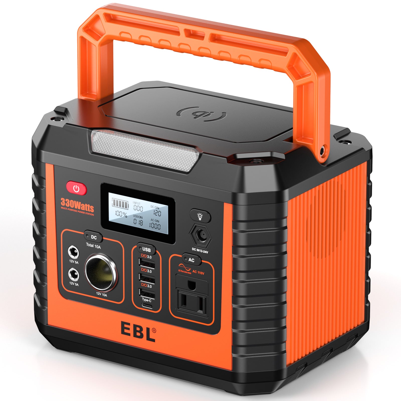 EBL Portable Power Station 300W, 230.88Wh Lithium-Ion Battery Generator with 60W USB-C PD, 110V AC Outlet for Camping, Van Life, Road Trips, RV & Emergency Backup