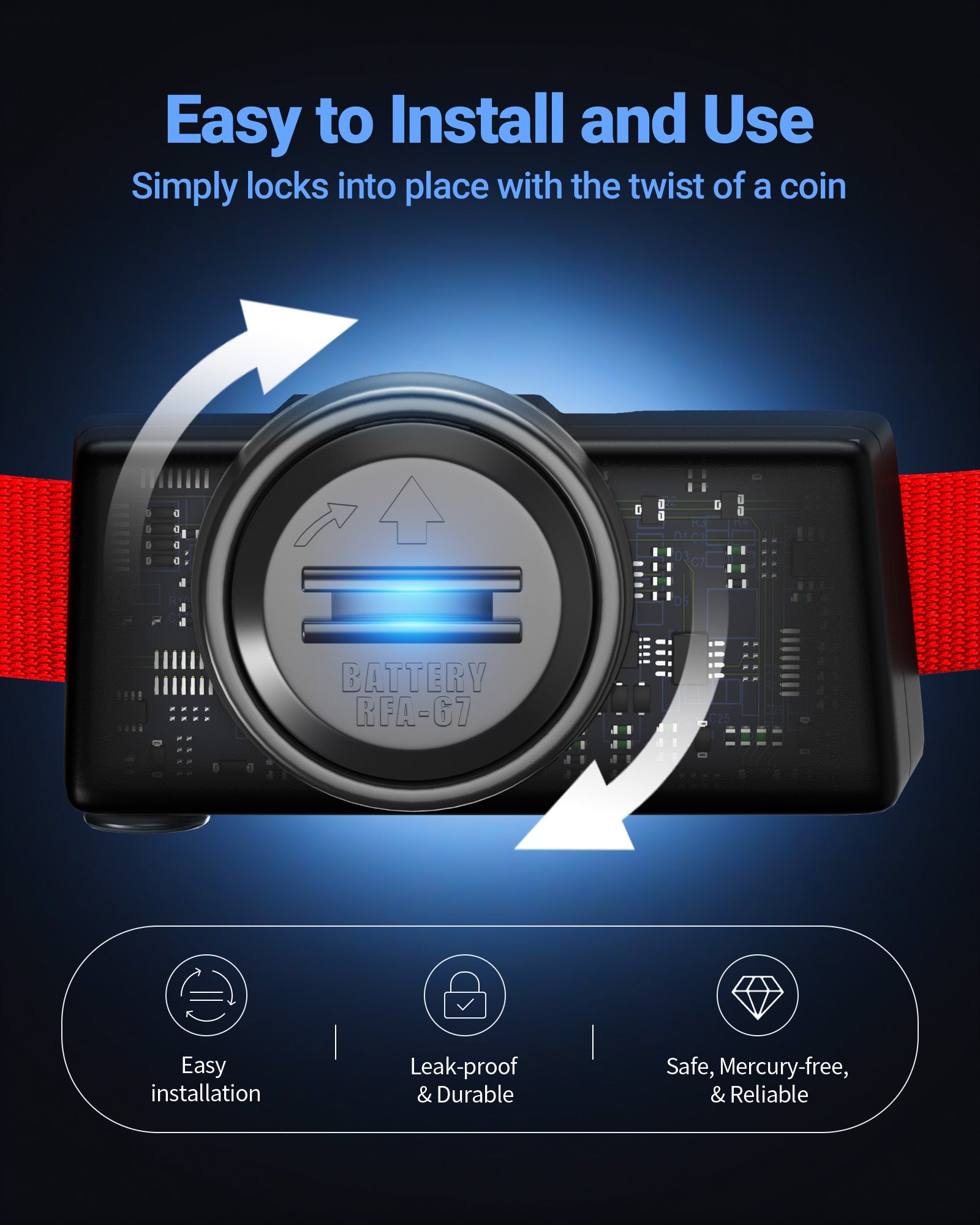 EBL RFA-67 6 Volt Pet Collar Replacement Batteries