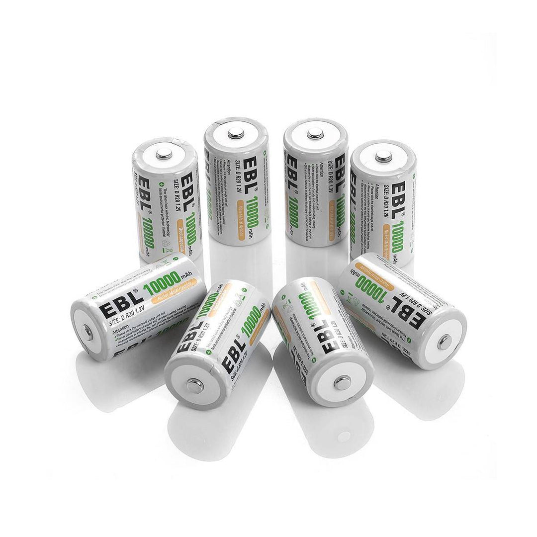 High capacity D-size rechargeable battery 10,000mAh – EBLOfficial