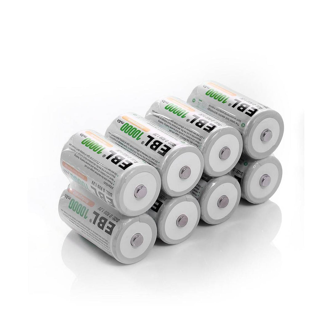 EBL C Size Battery Rechargeable R14 Heavy Duty Batteries For Flashlight  Toys