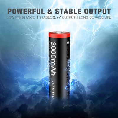 TESSGO 3.7V 18650 Li-ion Rechargeable Batteries